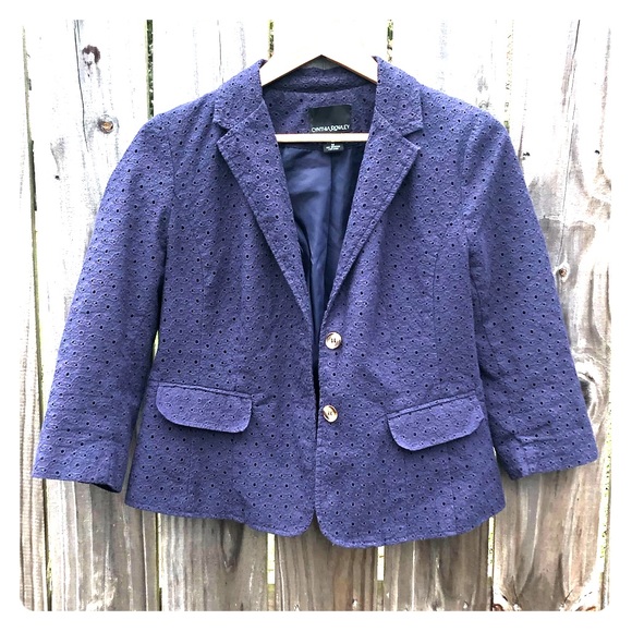 Cynthia Rowley Eyelet Jacket💙 - Picture 1 of 5